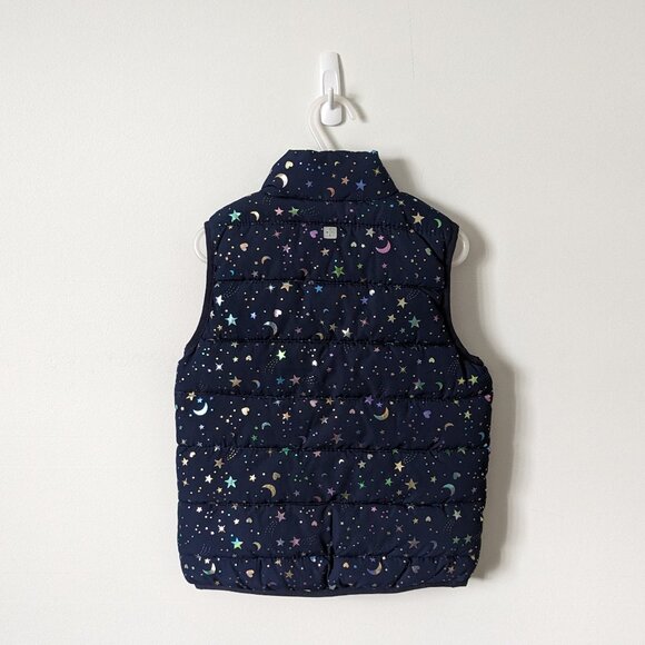 Mountain Warehouse - Navy Padded Gilet w/ Stars/Moon Print - Size 3-4 - Picture 4 of 6